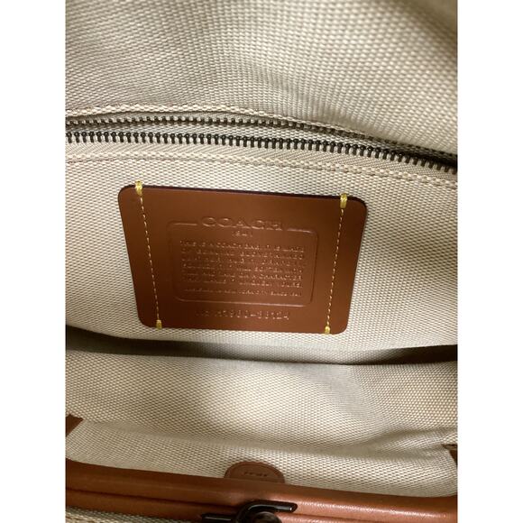 Coach Purse Women 1Size #33124 Rogue30 Genuine Glovetanned Pebble Leather Black - Picture 9 of 9